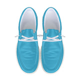 Blue Canvas Loafers