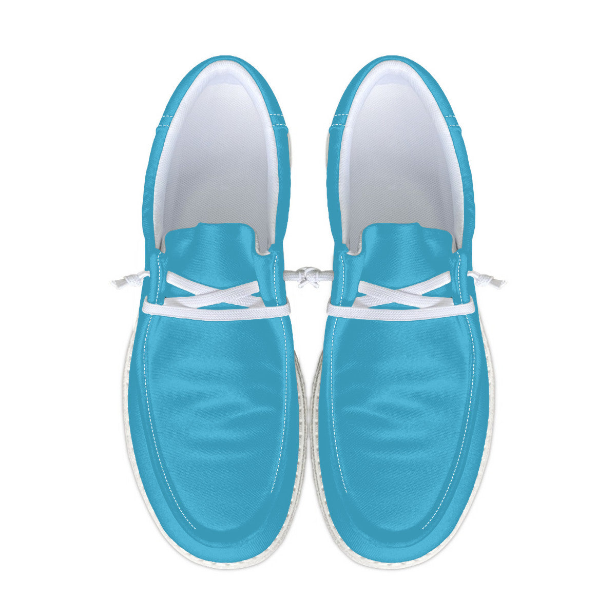 Blue Canvas Loafers