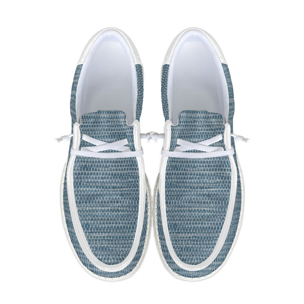 Blue Trendy Canvas Loafers
