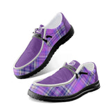 Purple Unisex Canvas Loafers