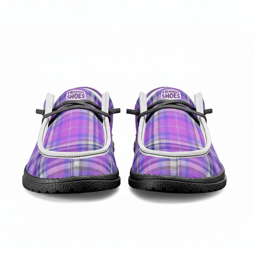 Purple Unisex Canvas Loafers