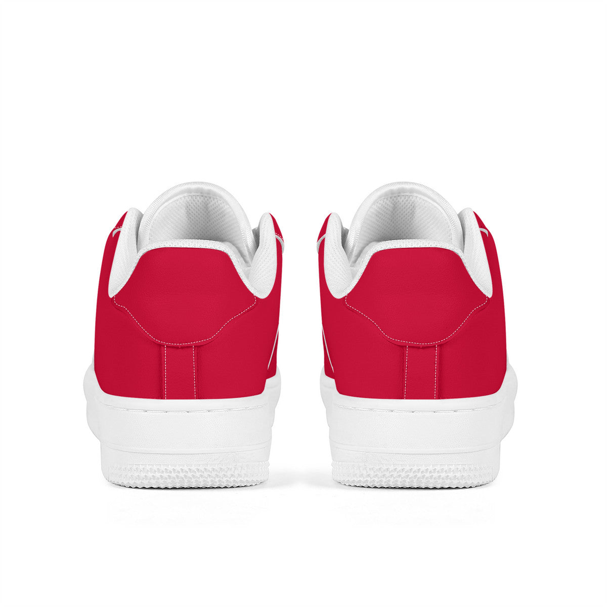 Trending Red Unisex Microfiber Sneakers