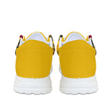 Yellow Plaid Unisex Canvas Loafers