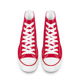 Red High Top Canvas Shoes