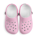 Kid's Light Pink and Fushia Casual Clogs