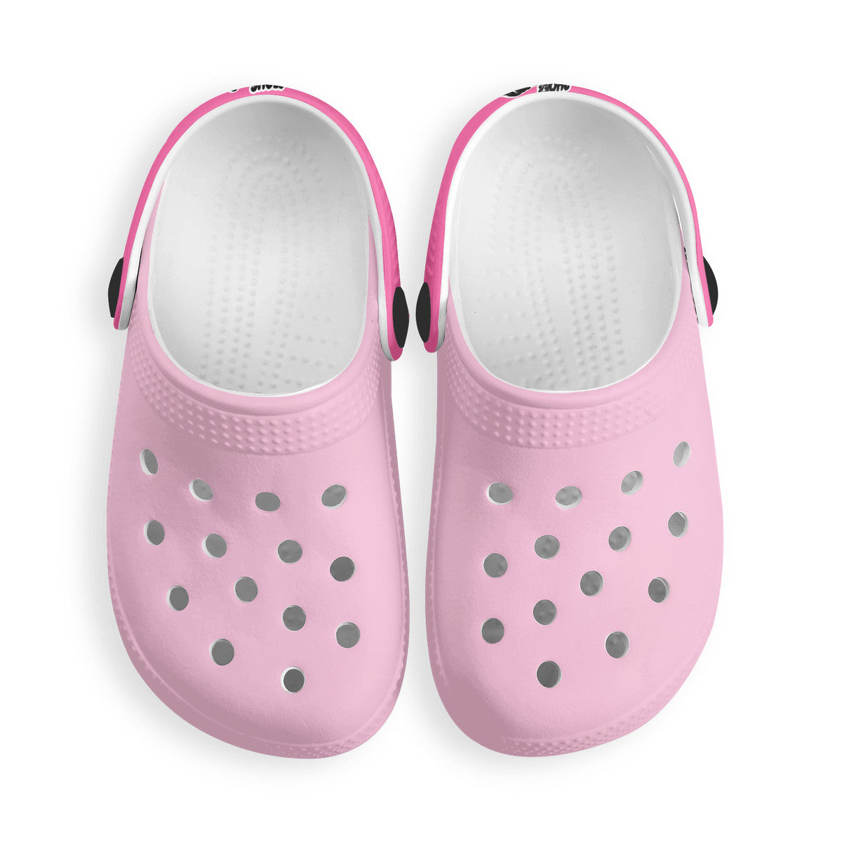 Kid's Light Pink and Fushia Casual Clogs