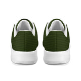 Green Corduroy Unisex Athletic Running Shoes