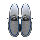 The Statement Gray Canvas Loafers
