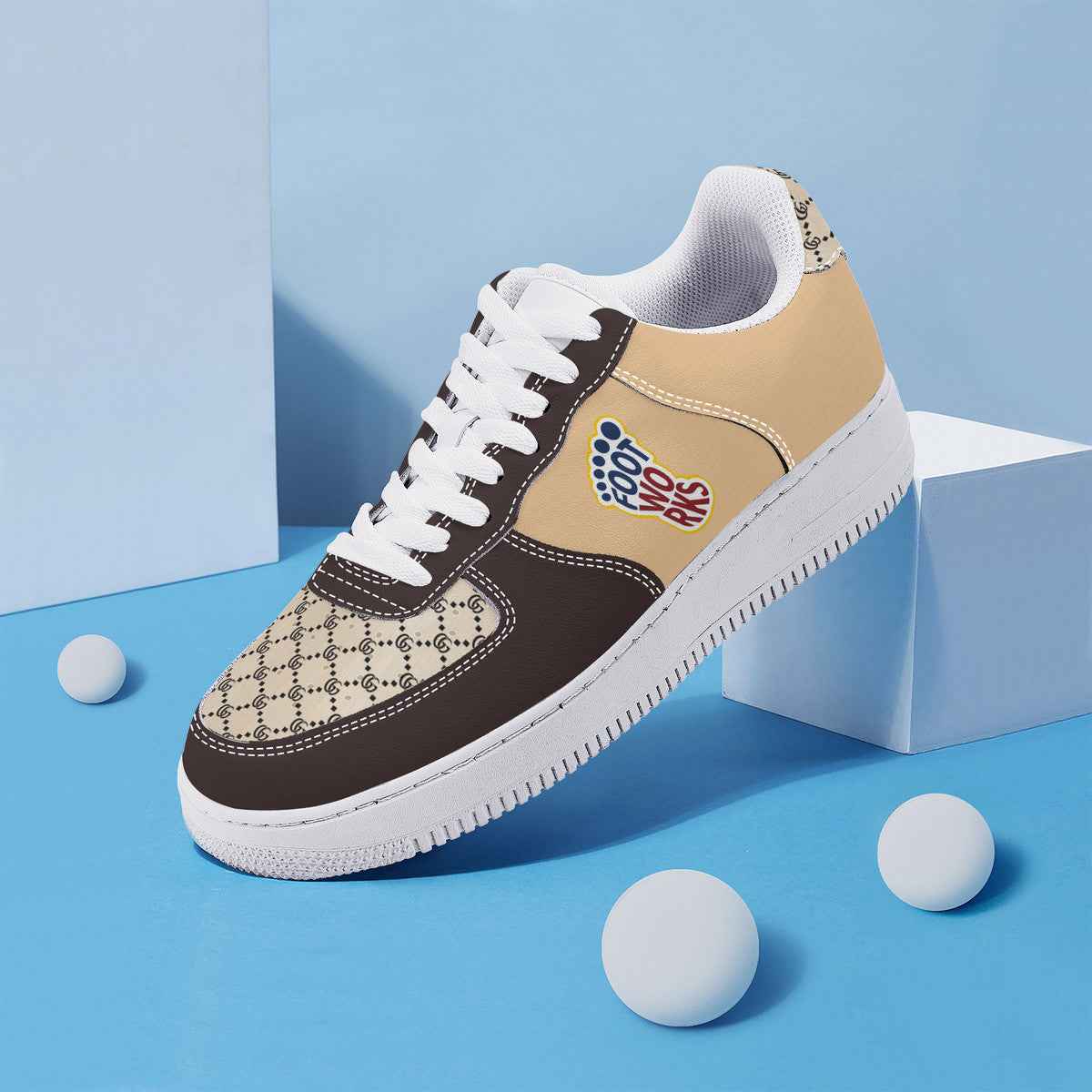 Brown Low Top Unisex Sneaker