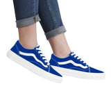 Navy Blue Low Top Flat Sneaker