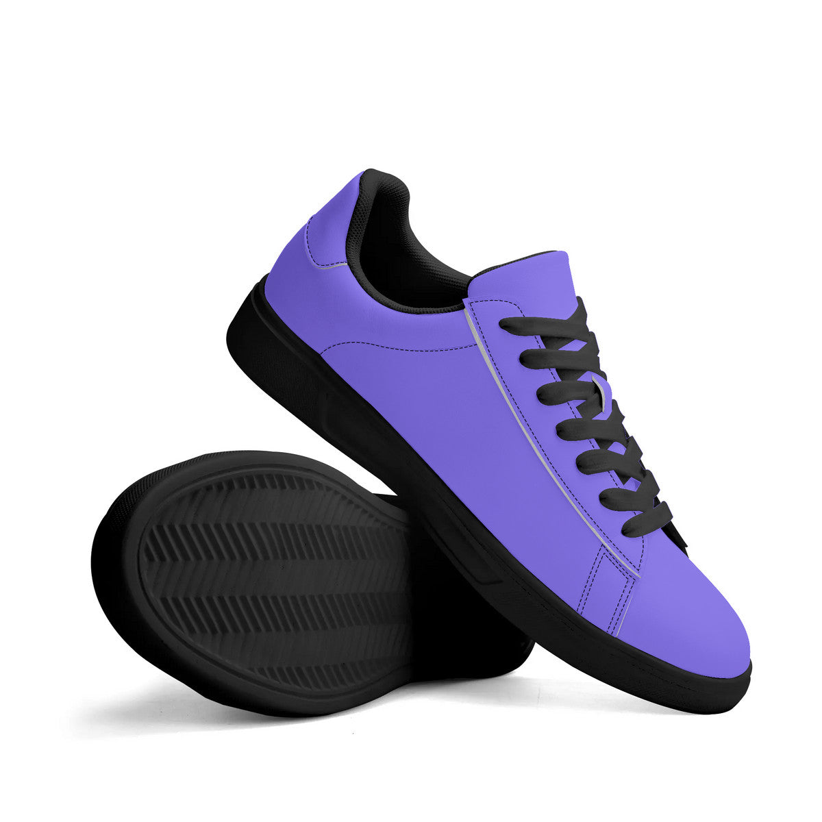 Purple Unisex Premium Synthetic Leather Sneakers