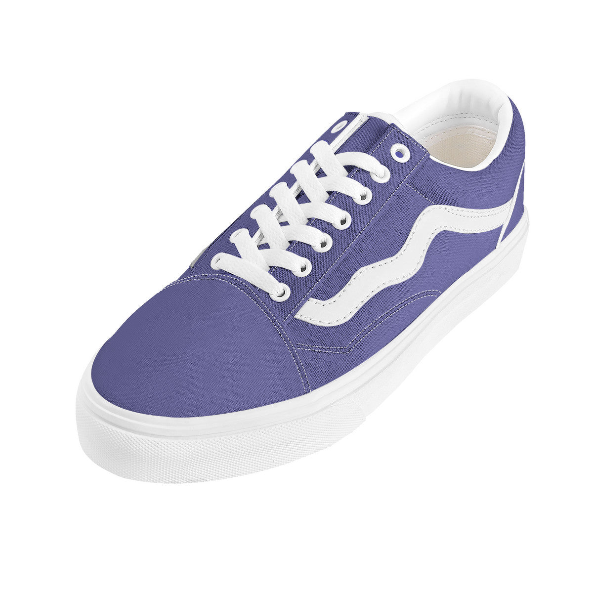 Lavender Purple Low Top Flat Sneaker