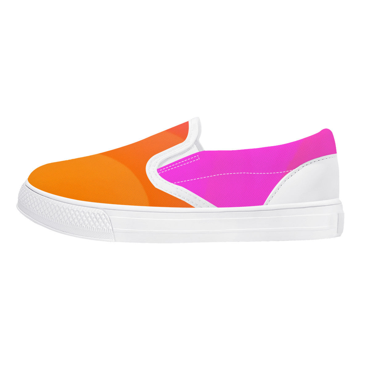 Orange and Pink Kids Slip-on shoes