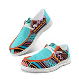 Unisex Tribal Pattern Canvas Loafers