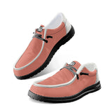 Unisex Coral Canvas Loafers