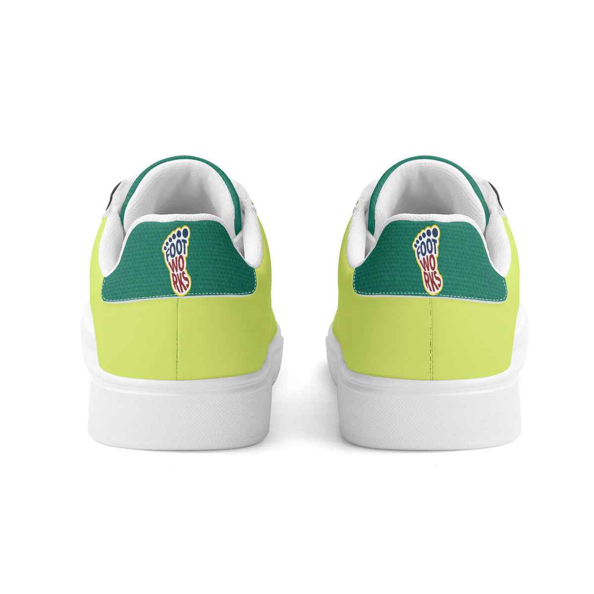 Unisex Premium Synthetic Neon Green Leather Sneakers