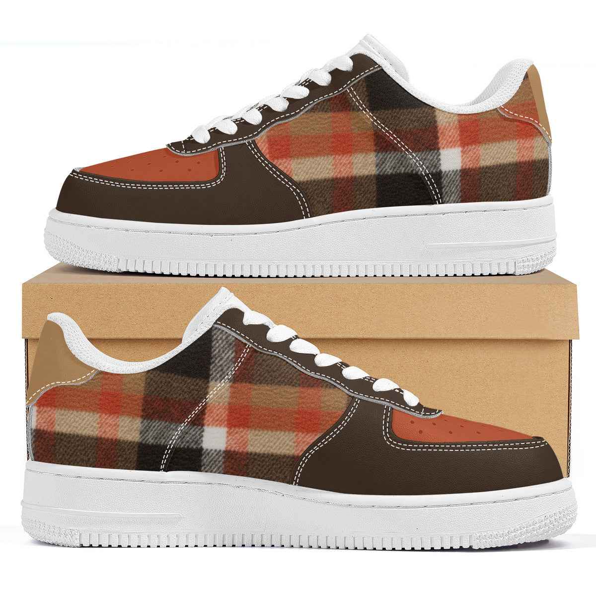 Fall Foliage Pattern Low Top Unisex Sneaker