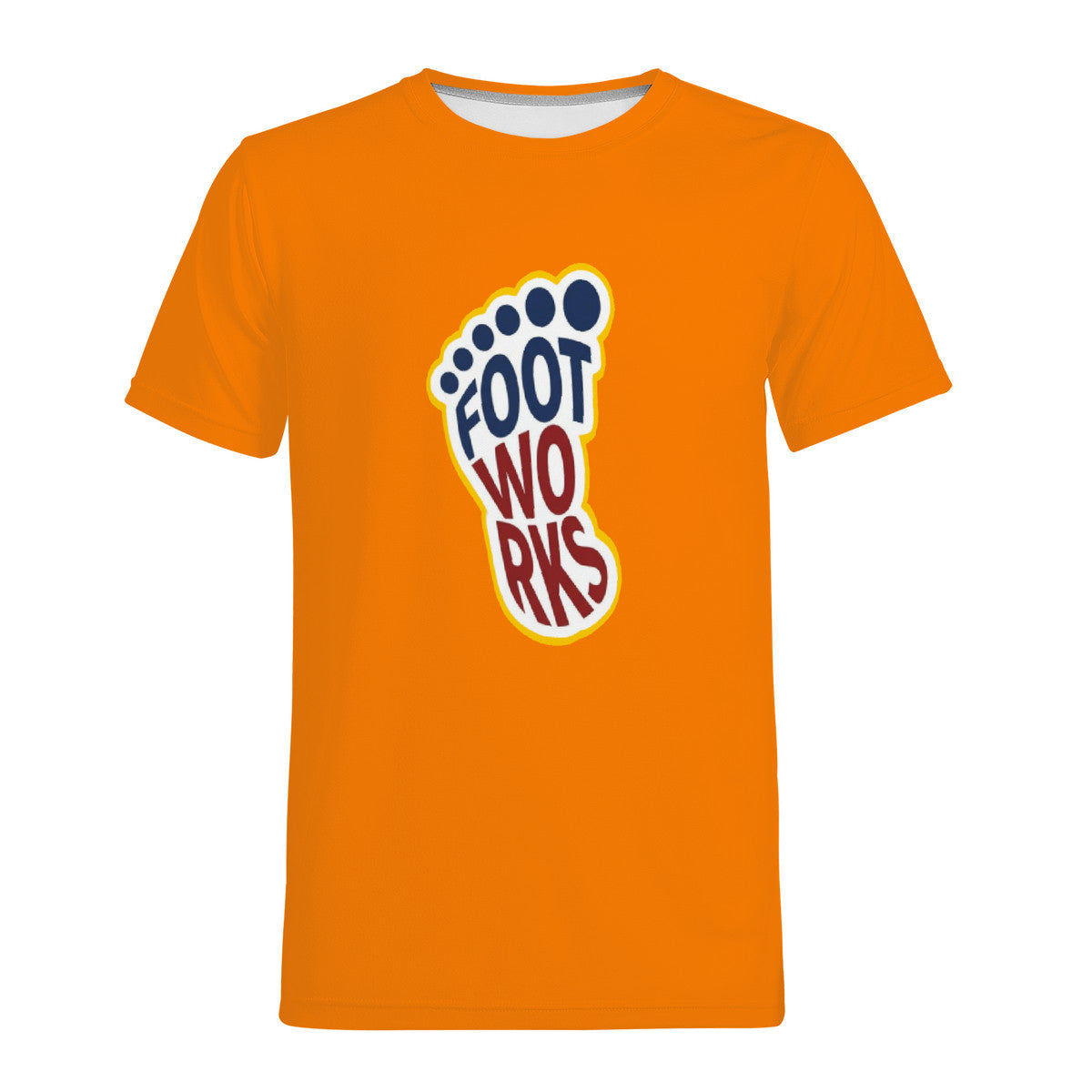 Orange  Print  swag T-Shirt