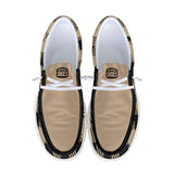 Tan Canvas Unisex Loafers
