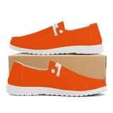 Orioles Orange Canvas Loafers Slip On