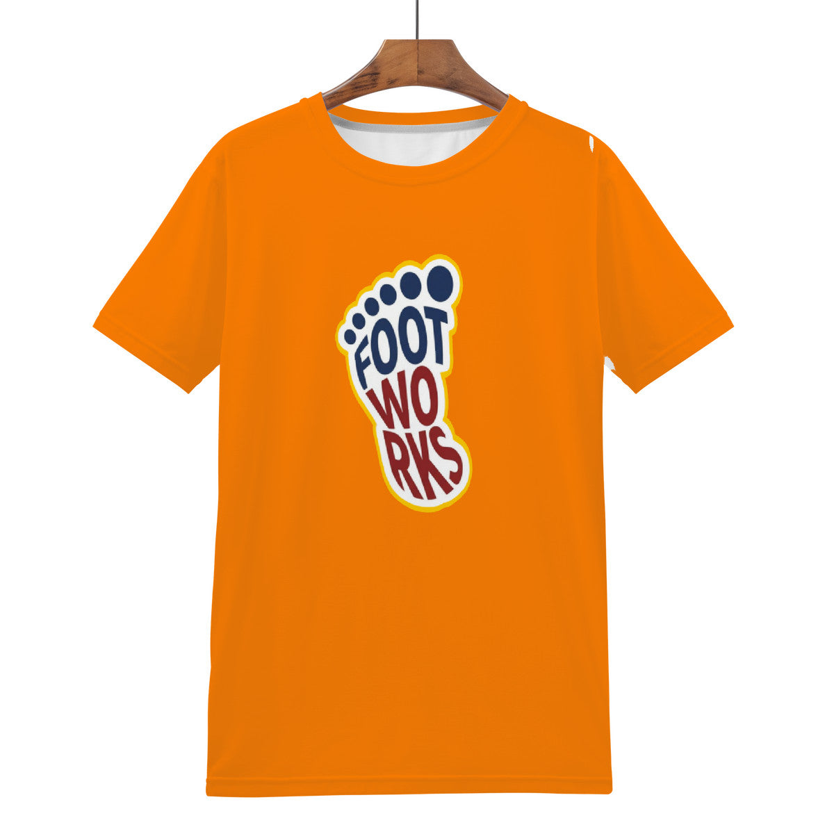 Orange  Print  swag T-Shirt