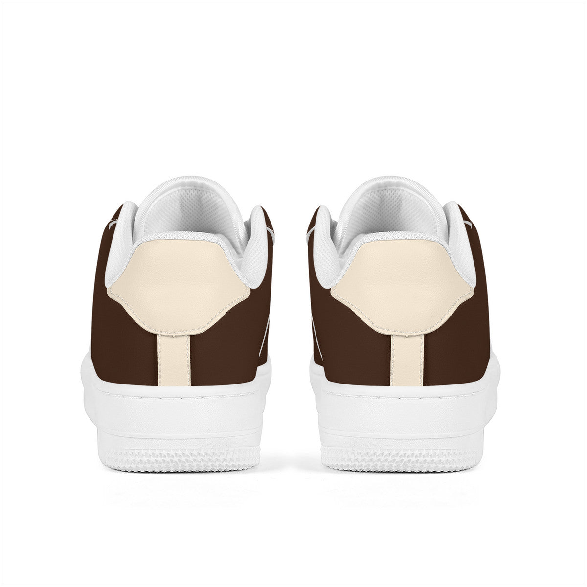 Brown Unisex Microfiber Sneaker