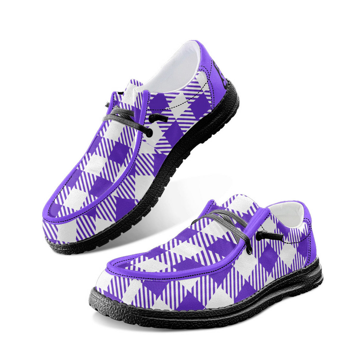 Purple Unisex Canvas Loafers