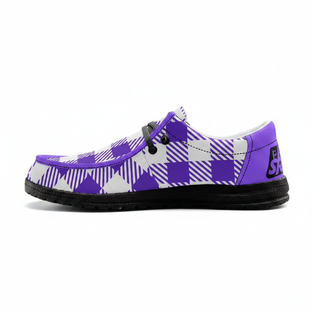 Purple Unisex Canvas Loafers