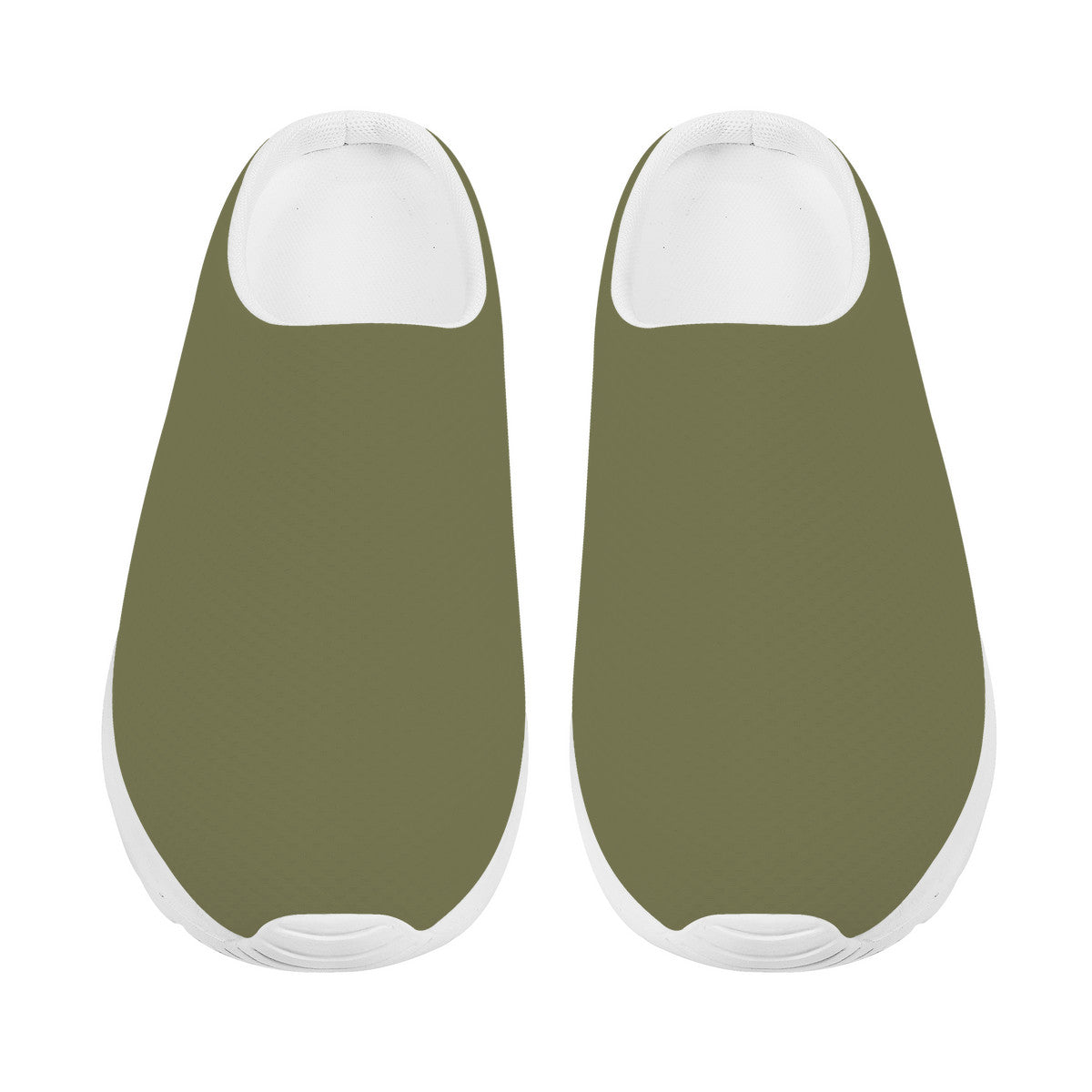 Olive Green Mesh Slipper