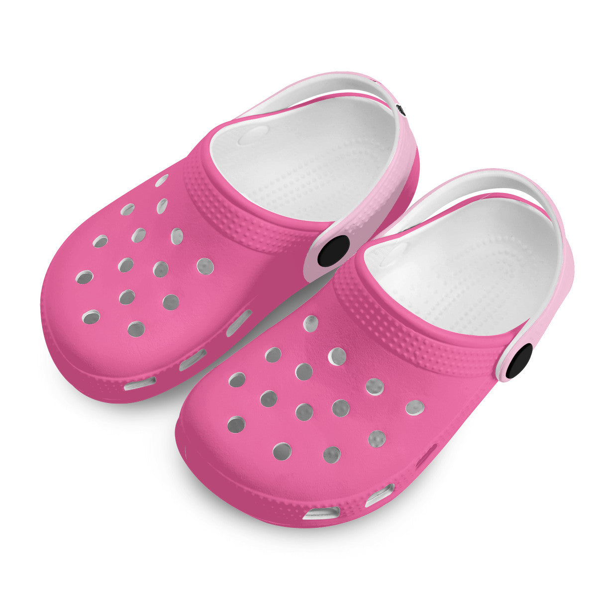 Kid's Fushia and Light Pink Casual Clogs