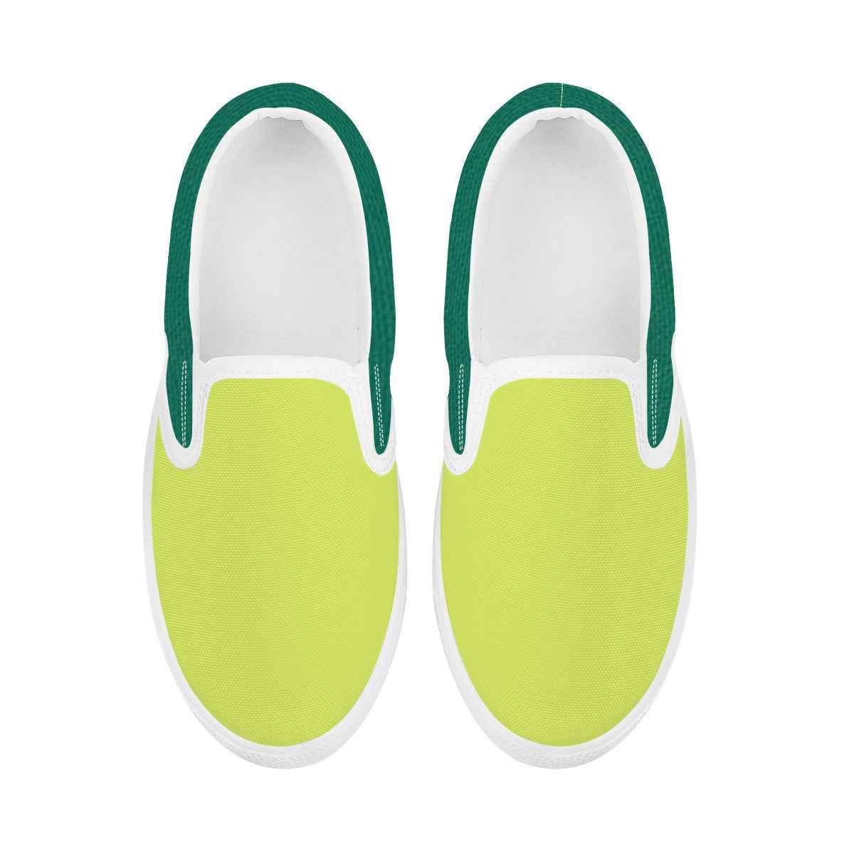 Neon Green Kids Slip-on shoes