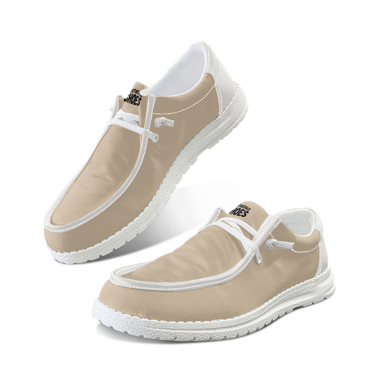 Mocha Brown Unisex Canvas Loafers