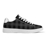 Black Unisex Premium Synthetic Leather Sneakers