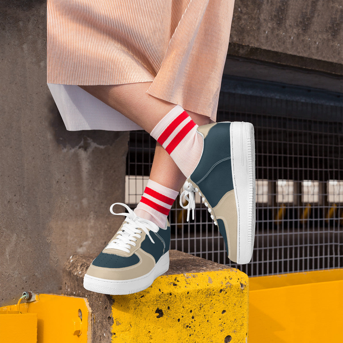 Smoky Blue Low Top Unisex Sneaker