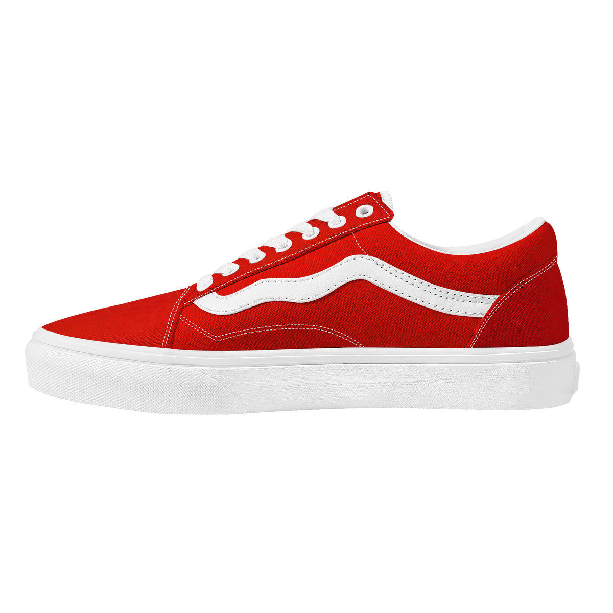 Red Low Top Flat Sneaker