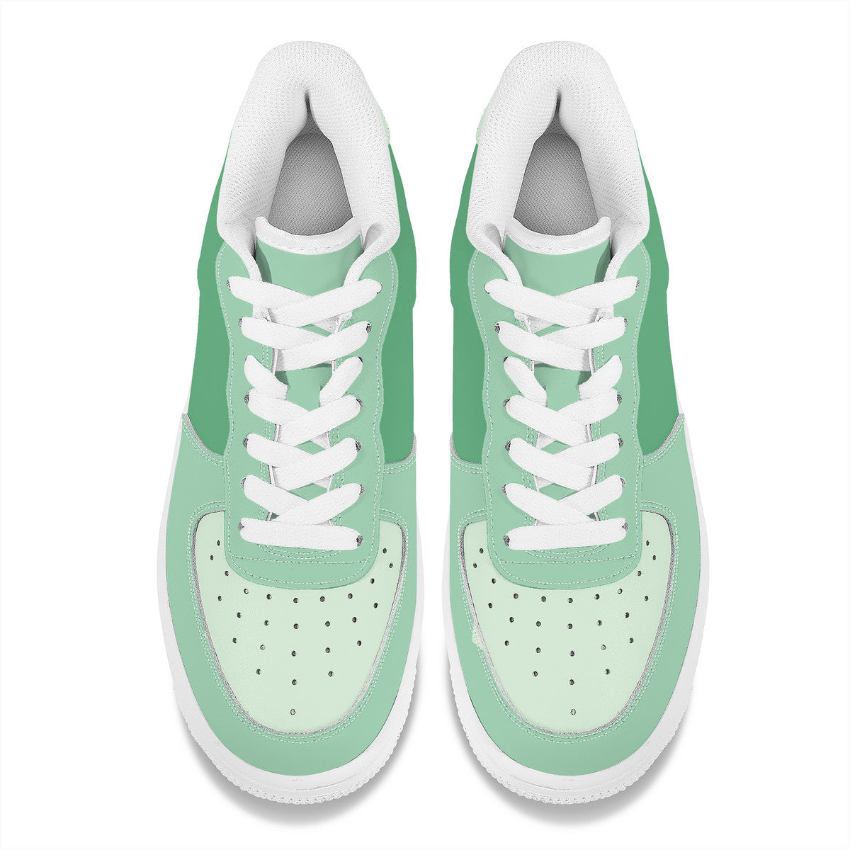 Hues of Green Unisex Microfiber Sneakers
