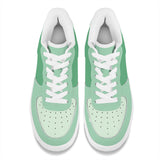 Hues of Green Unisex Microfiber Sneakers