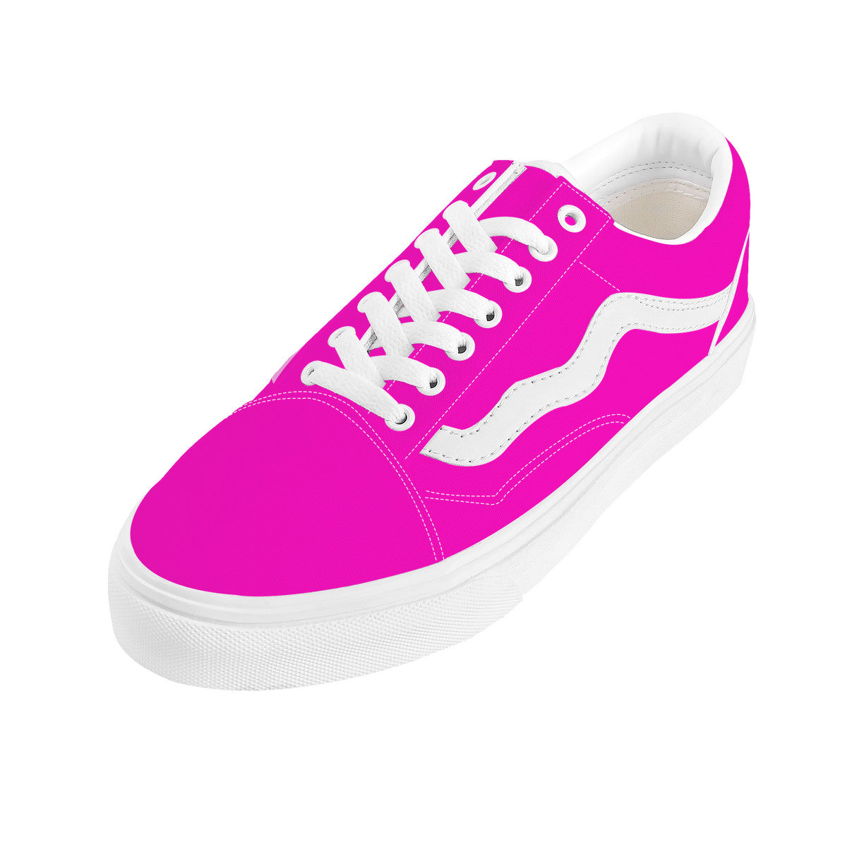 Hot Pink Low Top Flat Sneaker