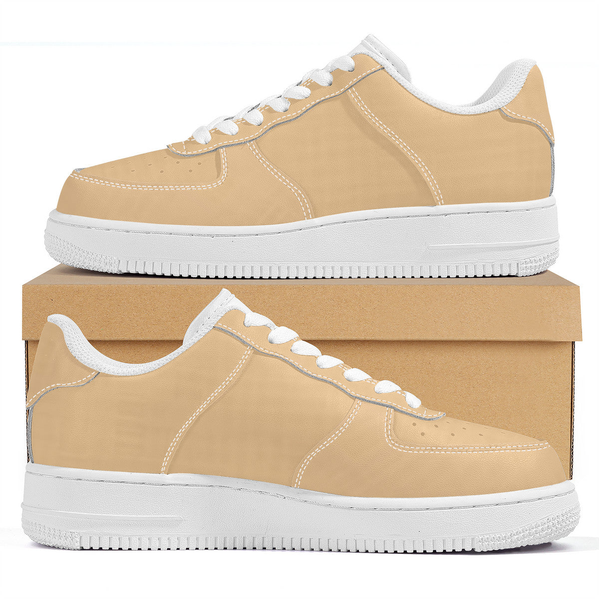 Tan Low Top Unisex Sneaker