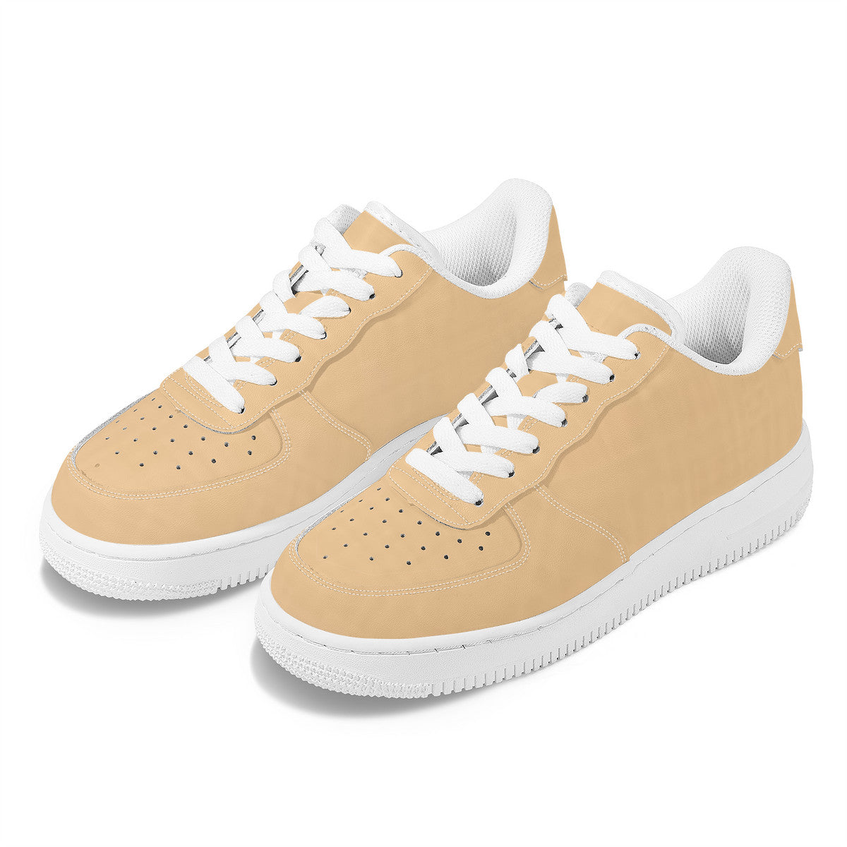 Tan Unisex Microfiber Sneakers