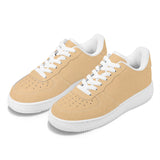 Tan Unisex Microfiber Sneakers