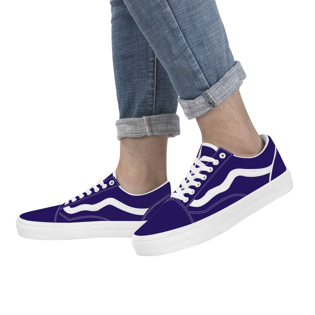 Ravens Purple Low Top Flat Sneaker