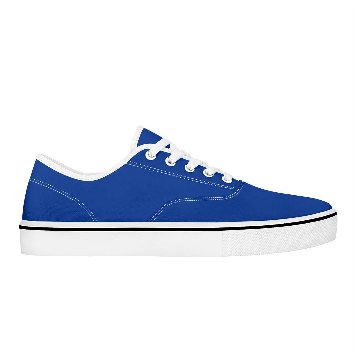 Navy blue Skate Shoes With Customized Tongue - White