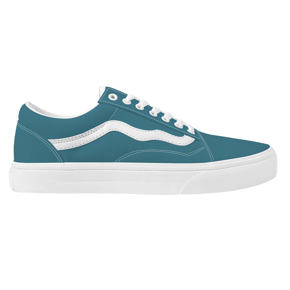 Teal Low Top Flat Sneaker