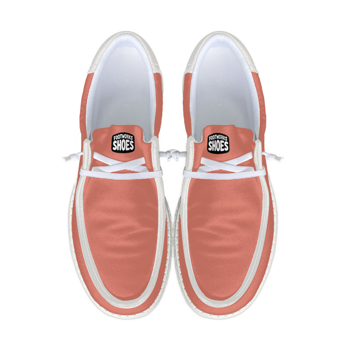 Unisex Coral Canvas Loafers