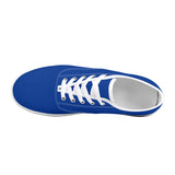 Navy blue Skate Shoes With Customized Tongue - White