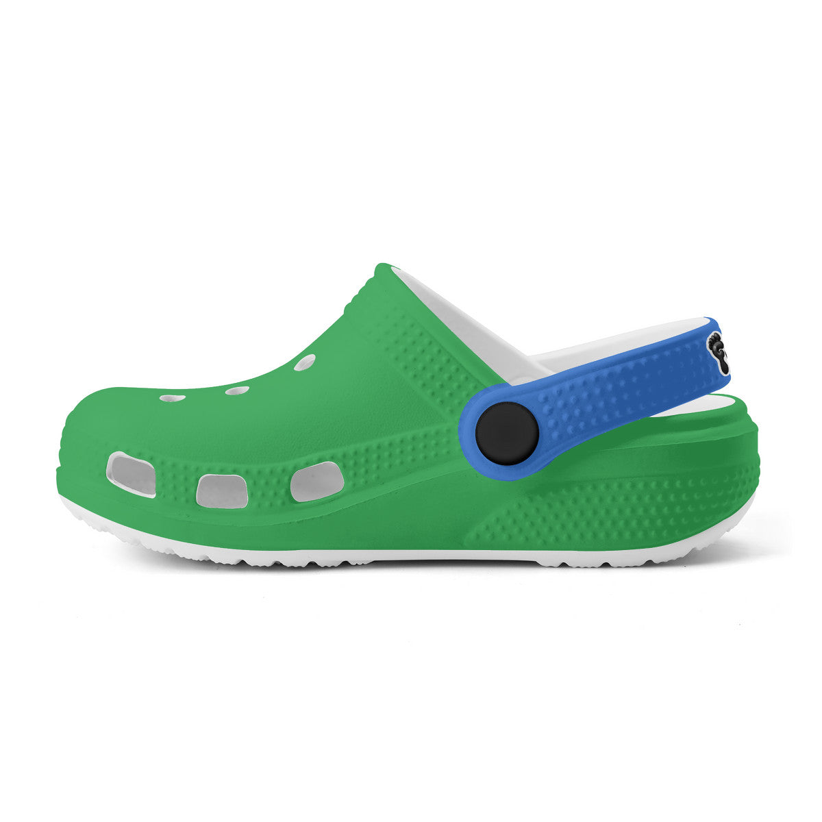 Kid's Green and Blue Casual Clogs