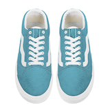 Blue Low Top Flat Sneaker