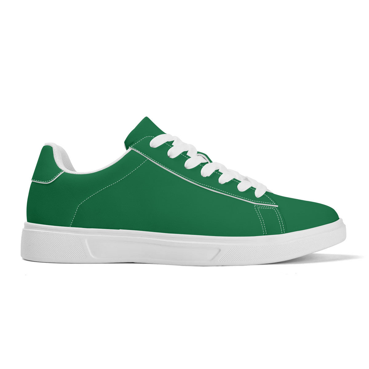 Green Unisex Premium Synthetic Leather Sneakers – Handcrafted Comfort by Footworks Shoes