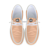 Unisex peach Canvas Loafers